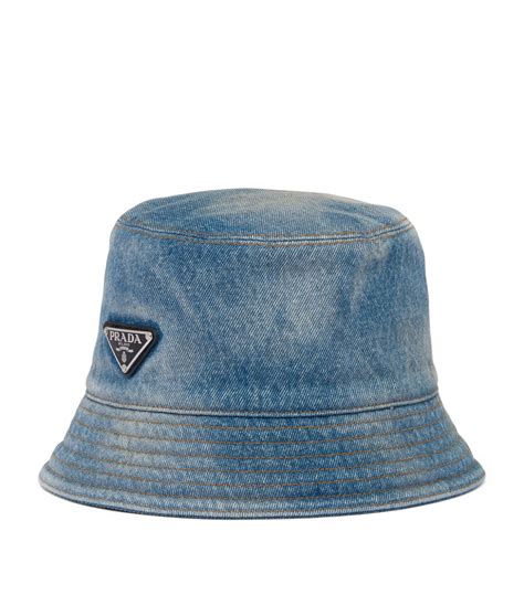 used prada bucket hat|prada denim bucket hat.